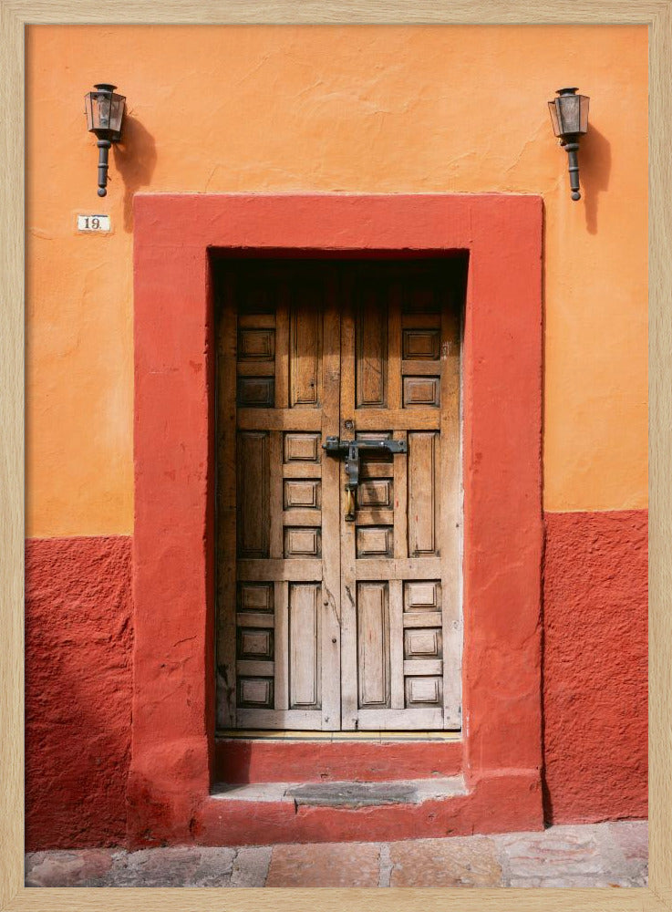 San Miguel de Allende Door | Mexico Travel Photography Poster