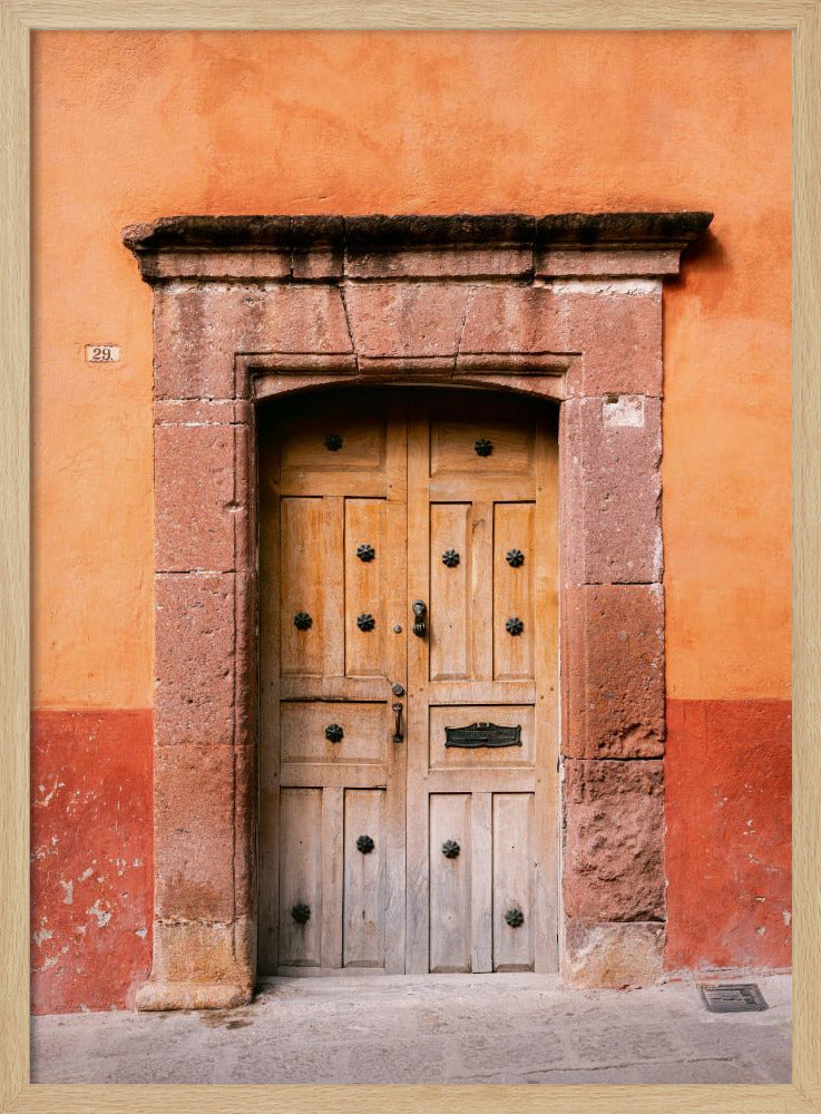 San Miguel de Allende Door | Mexico Travel Photography Poster