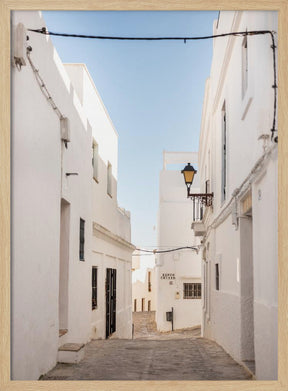 The White town of Vejer de La Frontera Poster