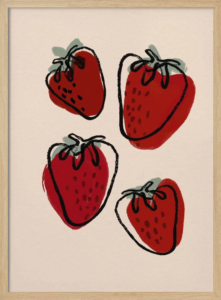 Strawberries Poster