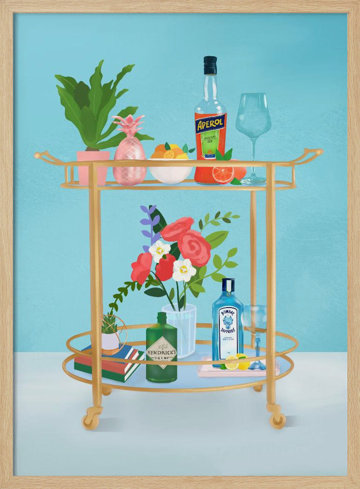 Bar Cart Poster