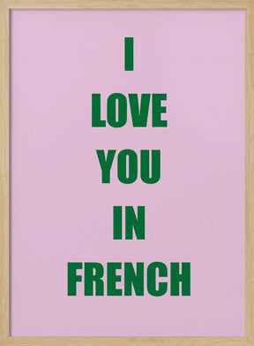 Frenchlovegreen Ratioiso Poster