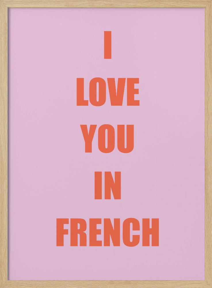 Frenchloveorange Ratioiso Poster