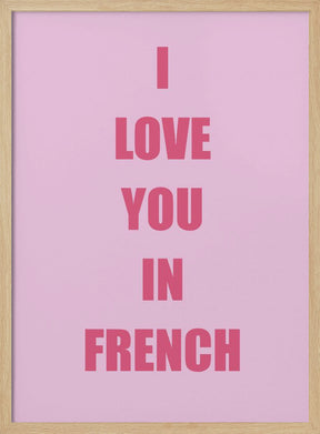 Frenchlovepink Ratioiso Poster