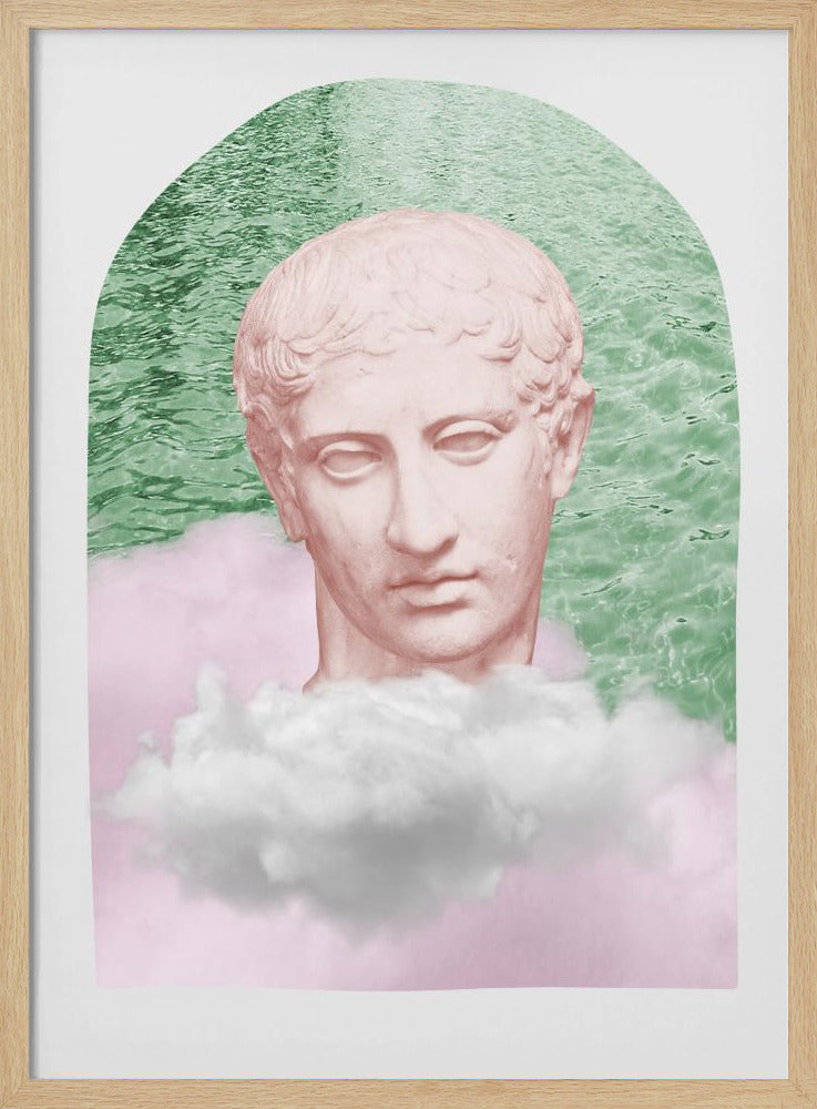 Ancientstatuepastel Ratioiso Poster