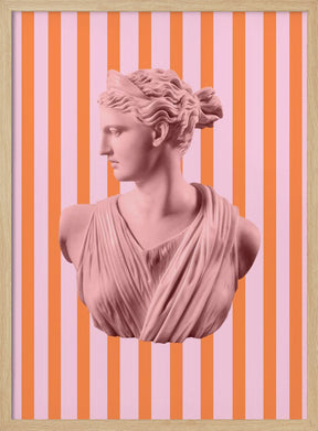 Artemispinkorangestripes Ratio2x3 Poster