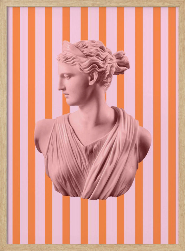 Artemispinkorangestripes Ratio2x3 Poster