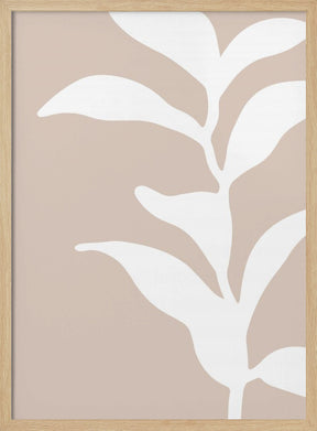 Beigeleafabstract Ratio2x3 Poster