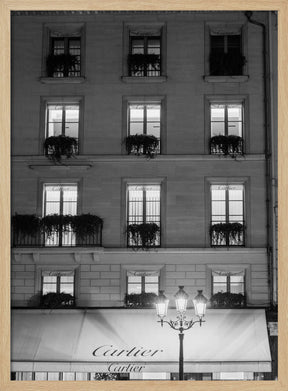 Paris Place Vendome Black and White Poster