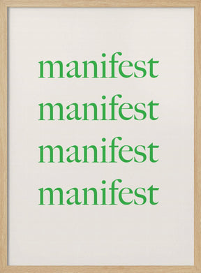 Manifestgreenbeige Ratio2x3 Poster