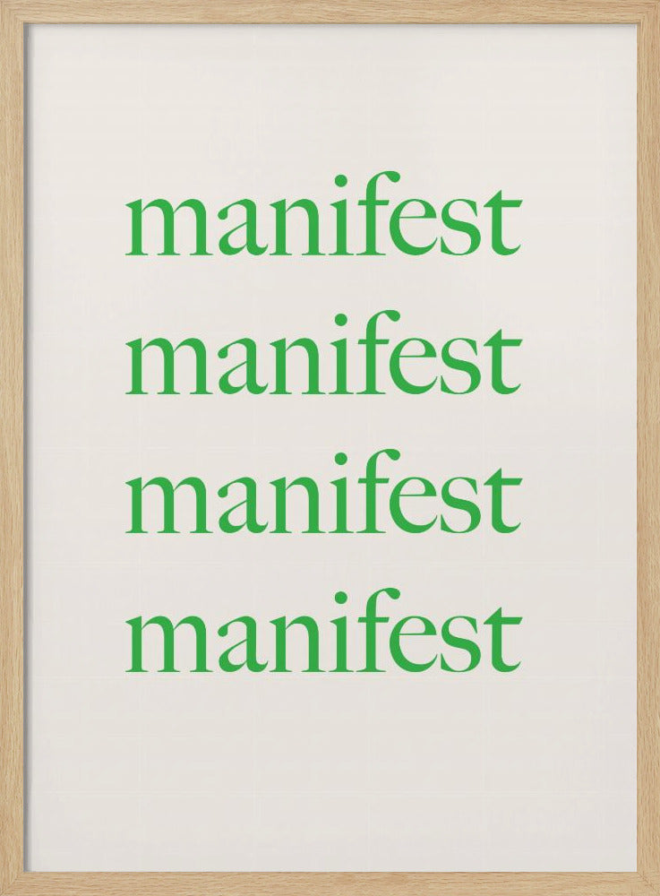 Manifestgreenbeige Ratio2x3 Poster