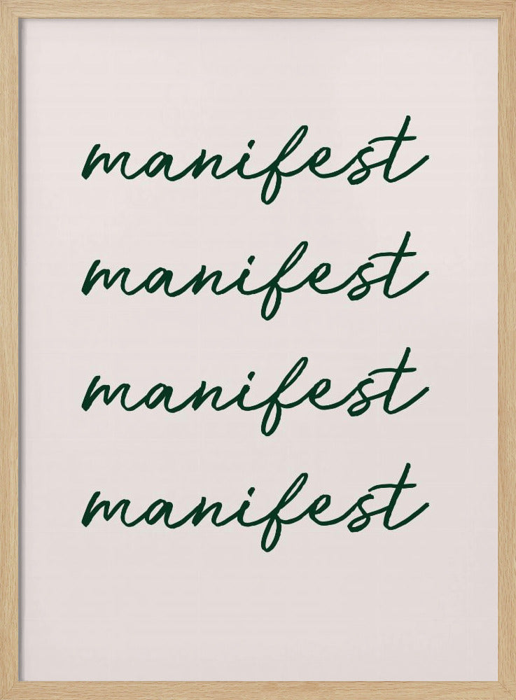 Manifestgreen Ratio2x3 Poster