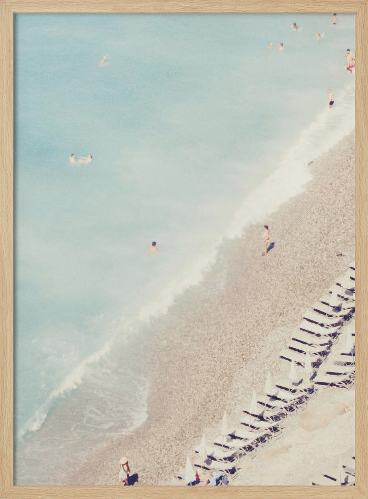French Riviera Beach Poster