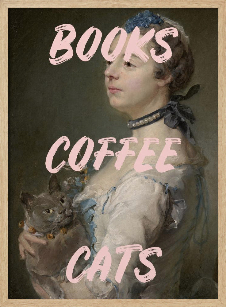 Bookscoffeecats Ratioiso Poster