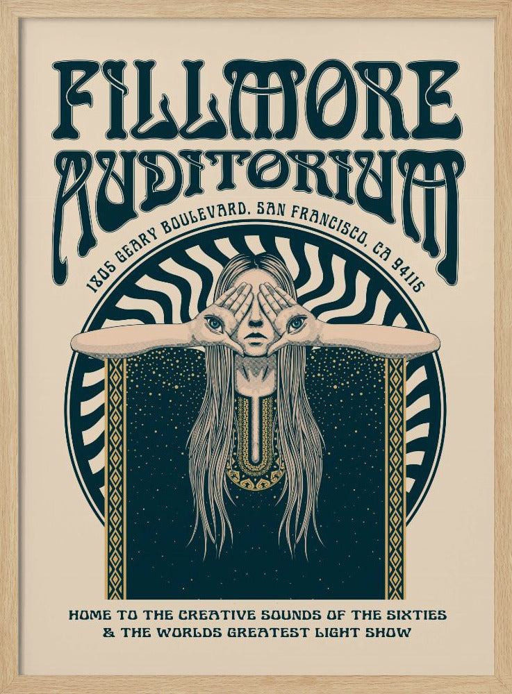 Fillmore Auditorium Psychedelic Poster