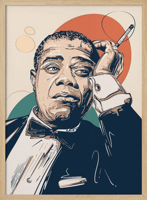 Louis Armstrong Portrait Poster