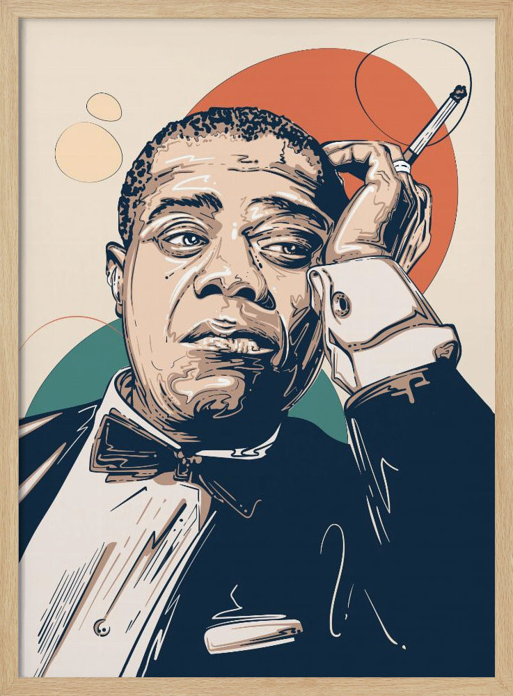 Louis Armstrong Portrait Poster