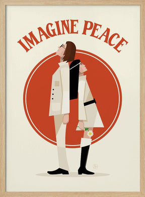 Imagine Peace Minimalist Poster