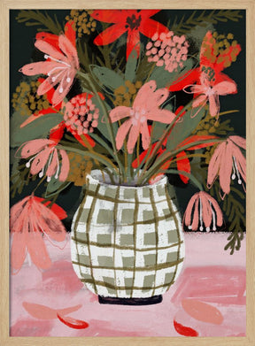 Plaid Vase Poster