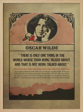 Oscar Wilde Print Poster