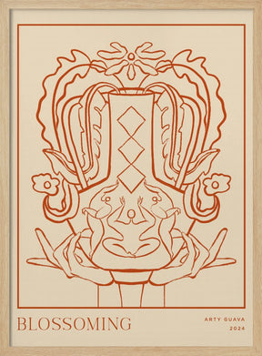 Vessel Collection : Blossom (LineArt) Poster