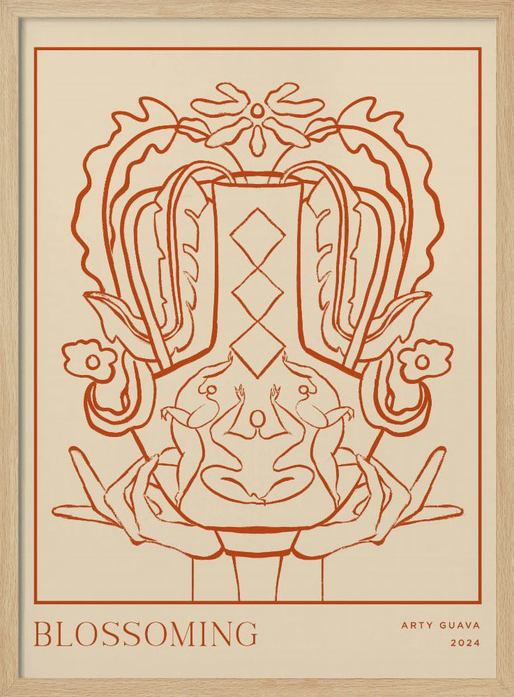 Vessel Collection : Blossom (LineArt) Poster