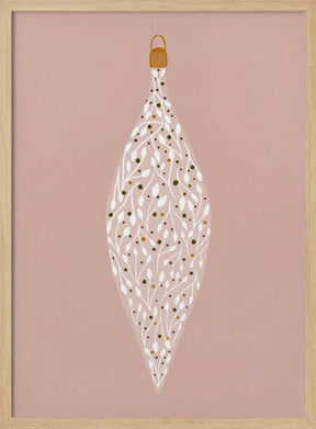 Ornament On Pink 2 Poster