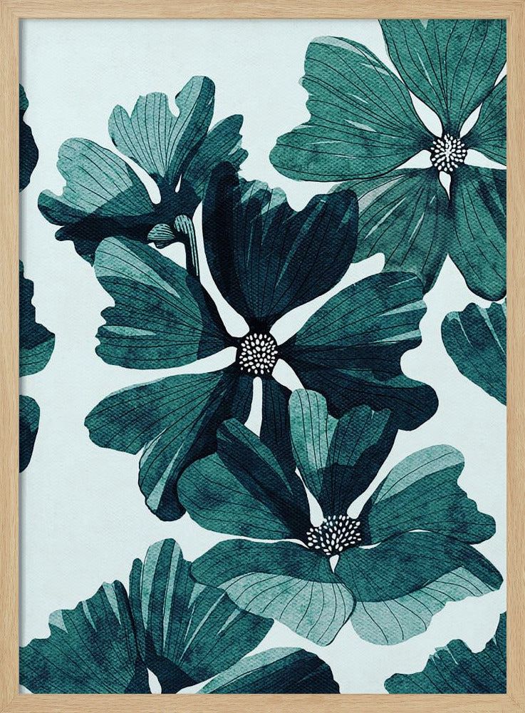 Black Flower Poster