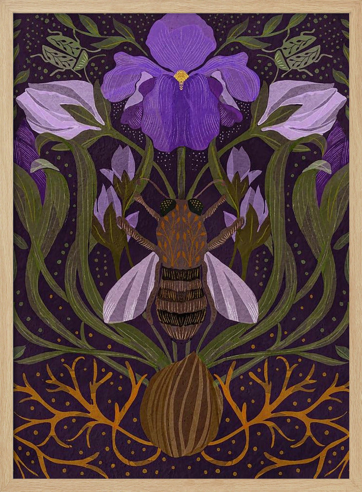 Bee and Iris Poster