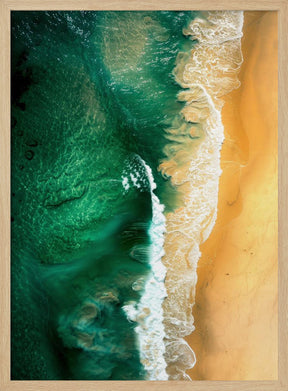 Photography Green Ocean Poster