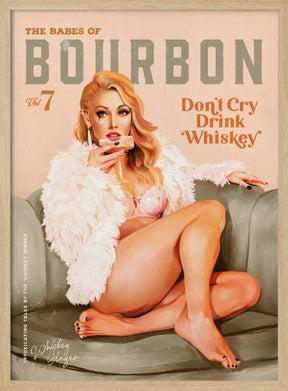 Babes of Bourbon Vol 7 Sexy Vintage Whiskey Pinup Girl Poster