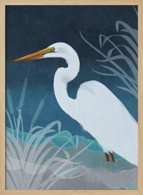 Egret Copy Poster