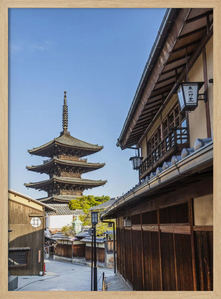 Historic Kyoto with Yasaka Pagoda Poster