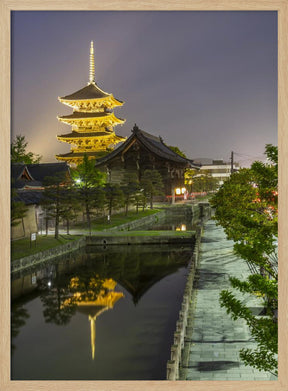 Charming impression of To-ji in the evening Poster