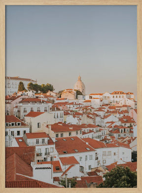 Sunset in Lisbon Poster