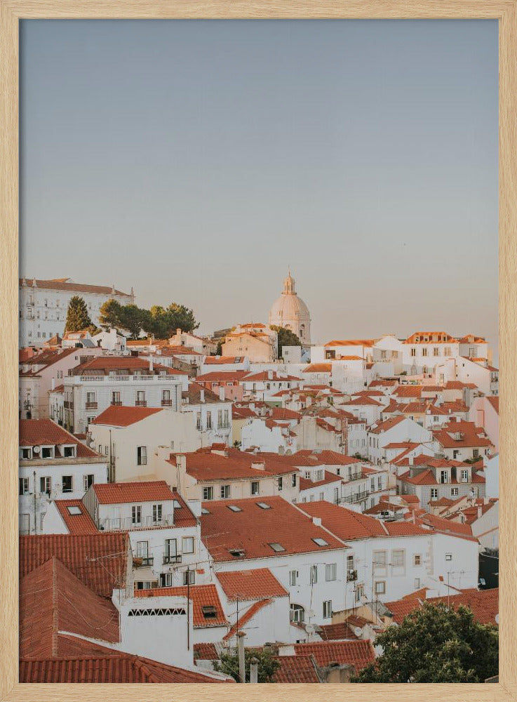 Sunset in Lisbon Poster