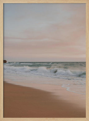 Pink Sunset Beach Poster