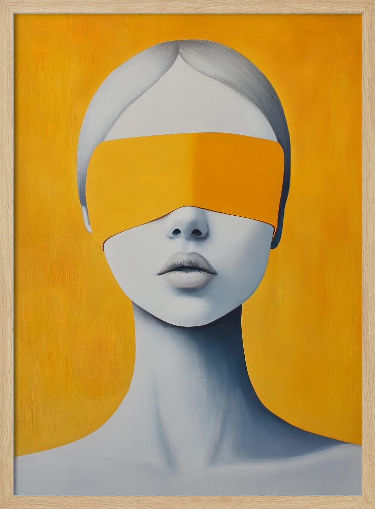 Blindfolded Yellow Poster