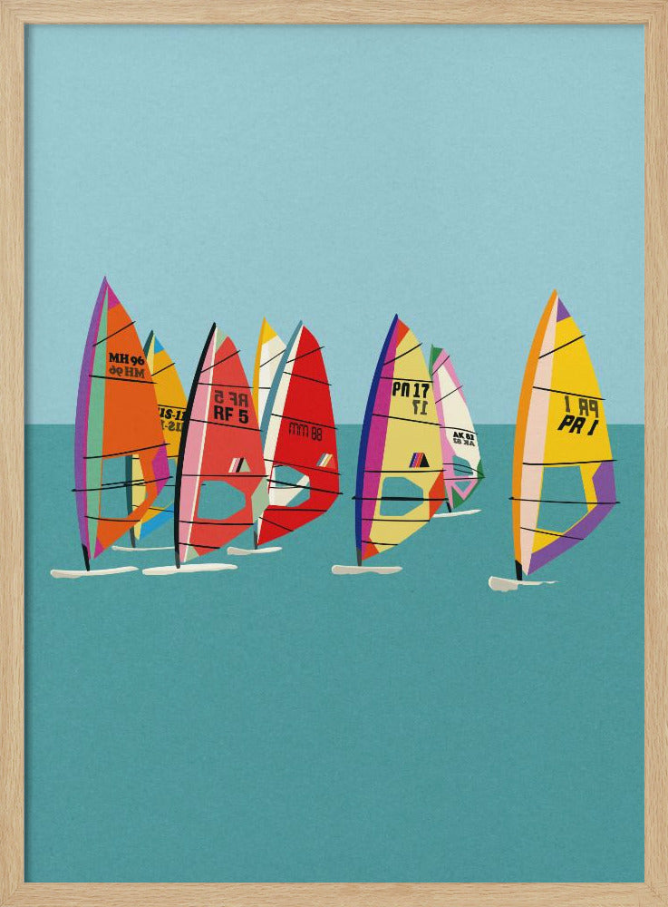 Baltic Sea Windsurfing Poster