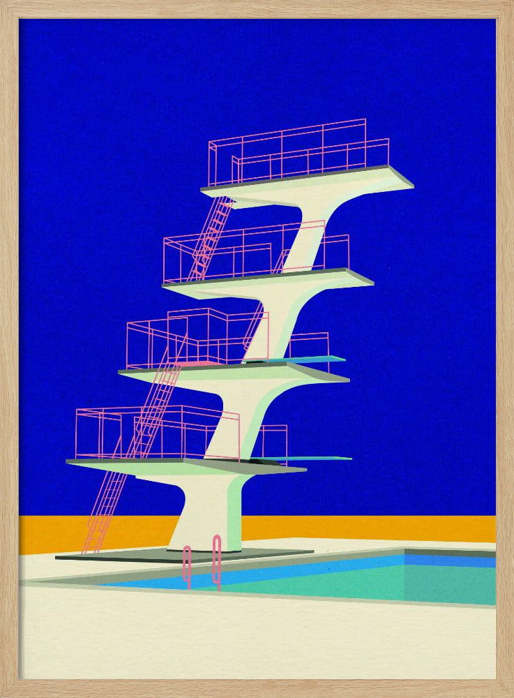 Diving Tower Poster