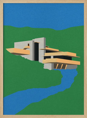 Frank Loyd Wright Falling Water Poster