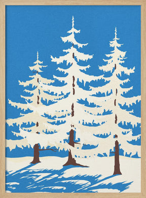 Harz Winter Trees Poster