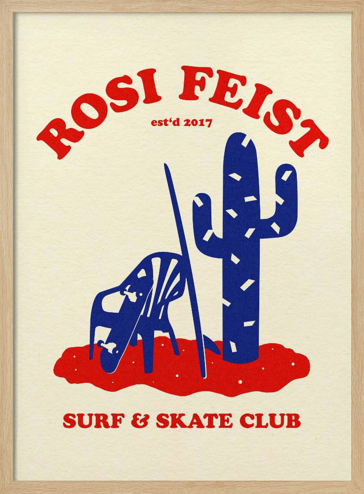 Rosi Feist Surf & Skate Club Poster