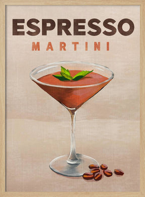 Espresso Martini Cocktail Bar Decor Poster