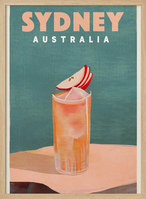 Sydney Australia Cocktail Bar Decor Poster