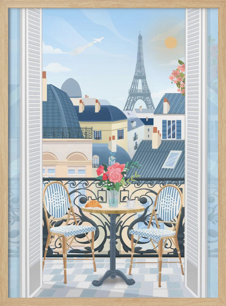 Paris Terrace Poster