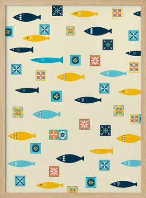 Sardinas Y Mosaicos Poster