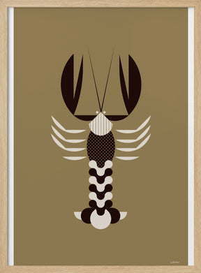 Golden Animals - Lobster (Gold) Poster