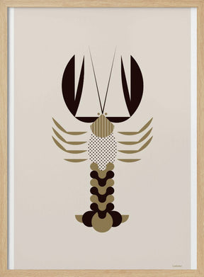 Golden Animals - Lobster (white) Poster