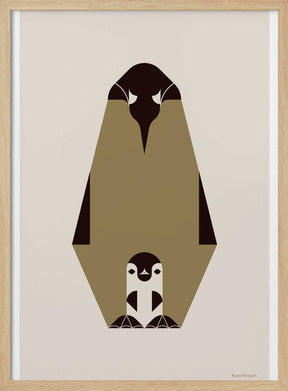 Golden Animals - Royal Penguin (white) Poster